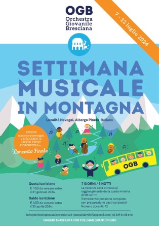 Orchestra Giovanile Bresciana - Settimana Musicale In Montagna
